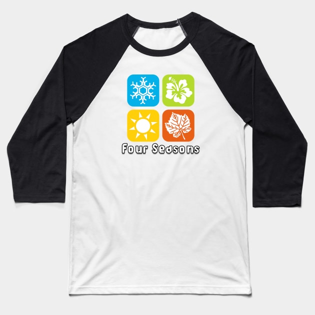 Four Seasons Baseball T-Shirt by MoathZone